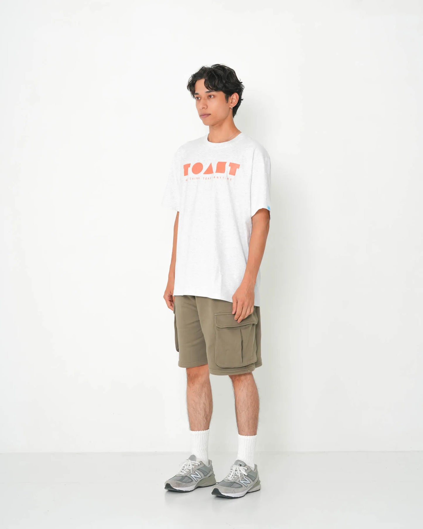 TOAST LOGO T-SHIRT GREY