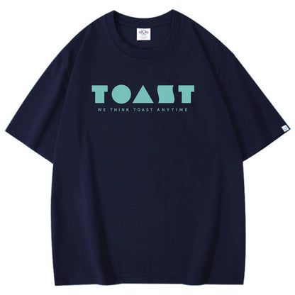 TOAST LOGO T-SHIRT NAVY