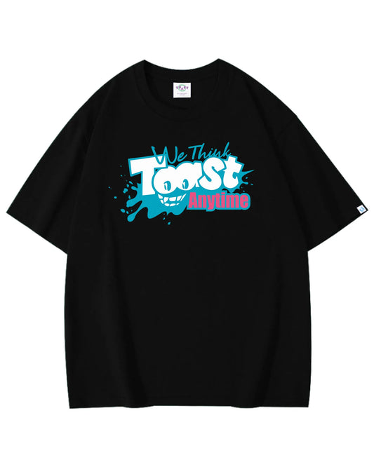 SPLASH CARTOON LOGO T-SHIRT BLACK