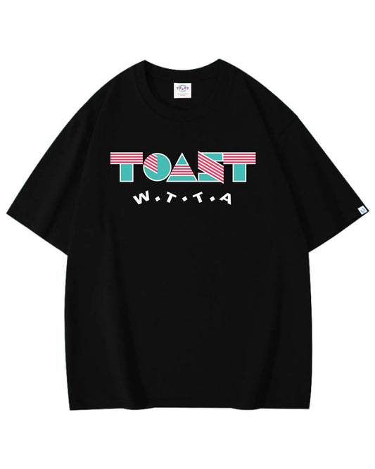 GEOMETRIIC POP LOGO T-SHIRT BLACK