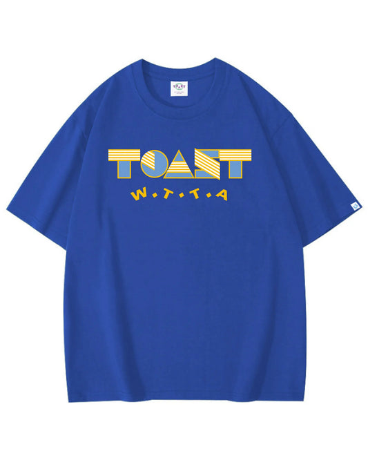 GEOMETRIIC POP LOGO T-SHIRT BLUE