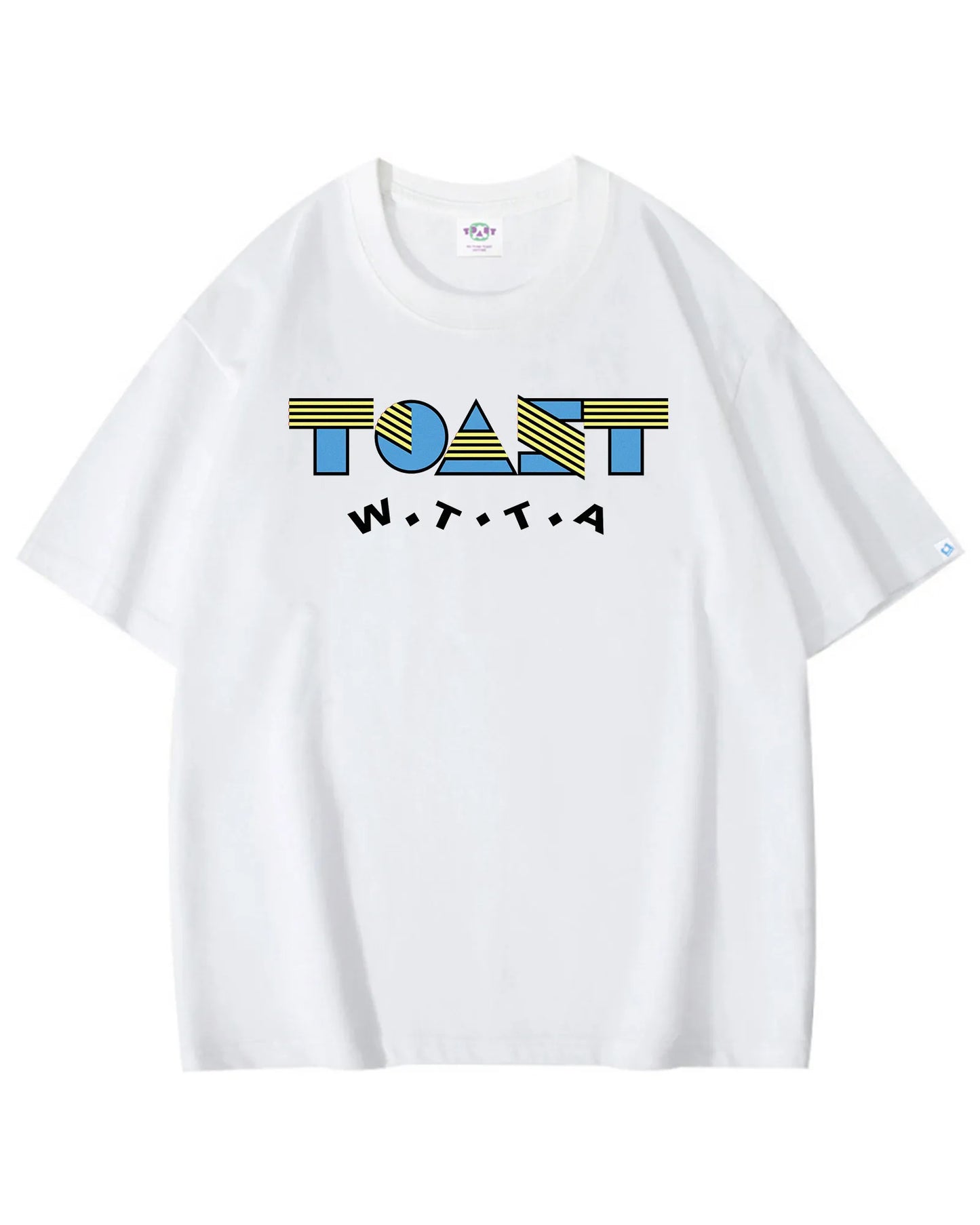 GEOMETRIIC POP LOGO T-SHIRT WHITE