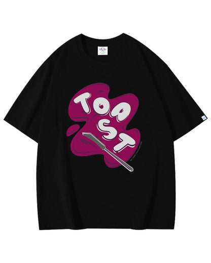 TOAST BUTTER T-SHIRT BLACK