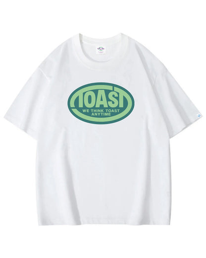 WORK OVAL LOGO T-SHIRT WHITE