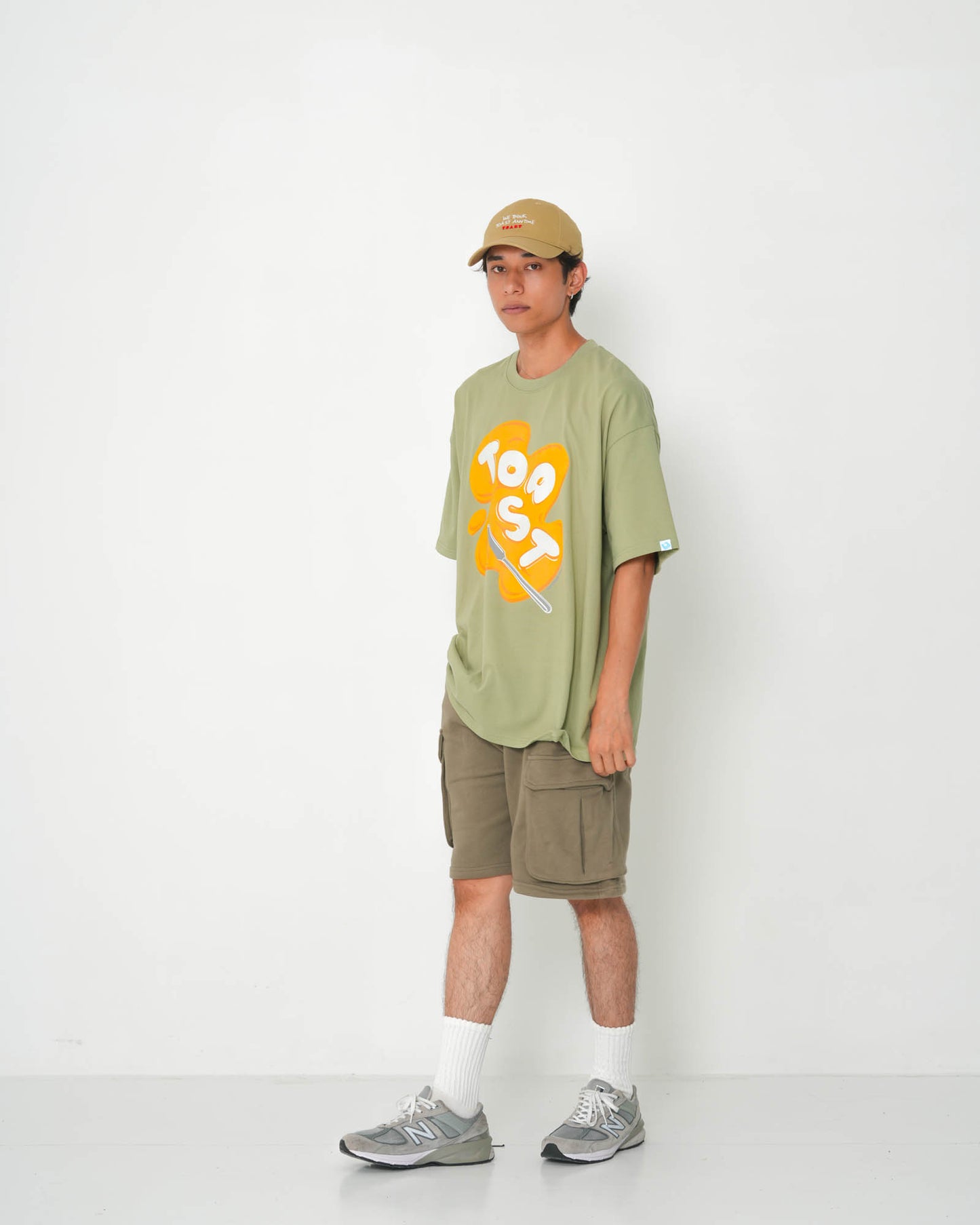 SWEAT CARGO SHORTS KHAKI