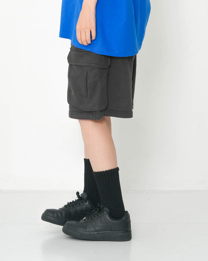 SWEAT CARGO SHORTS GREY