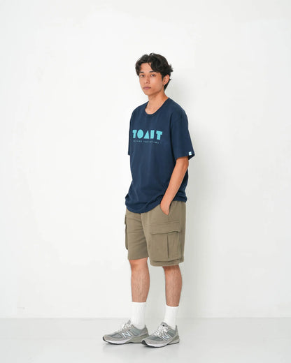 TOAST LOGO T-SHIRT NAVY