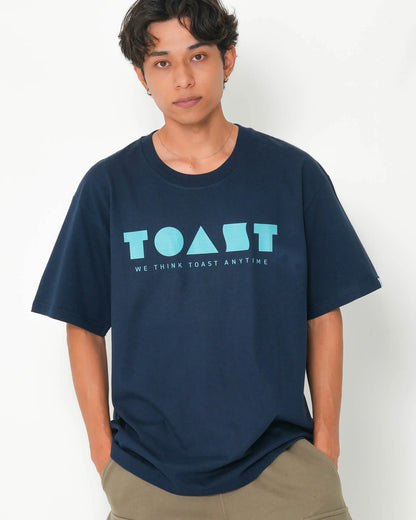 TOAST LOGO T-SHIRT NAVY