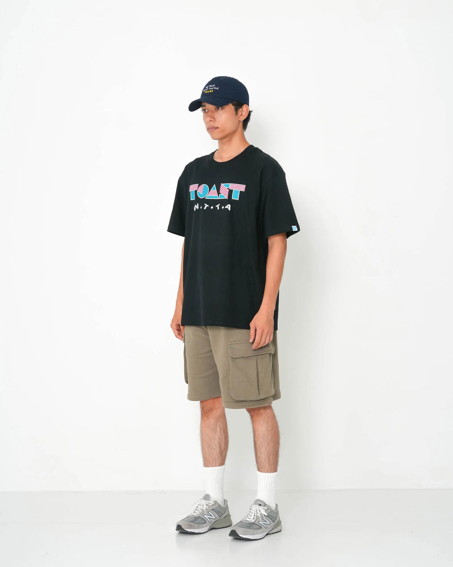 GEOMETRIIC POP LOGO T-SHIRT BLACK