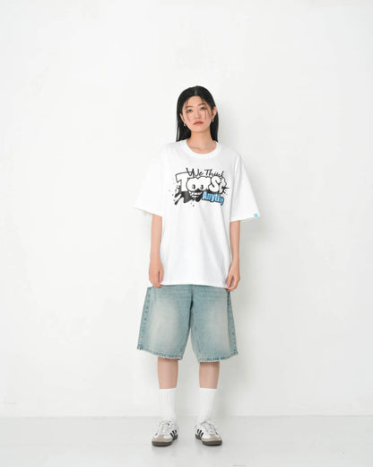 SPLASH CARTOON LOGO T-SHIRT WHITE