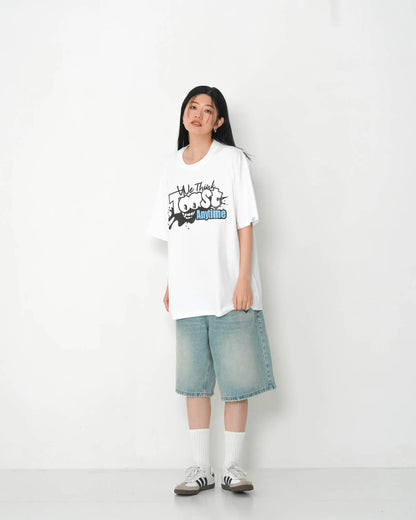 SPLASH CARTOON LOGO T-SHIRT WHITE