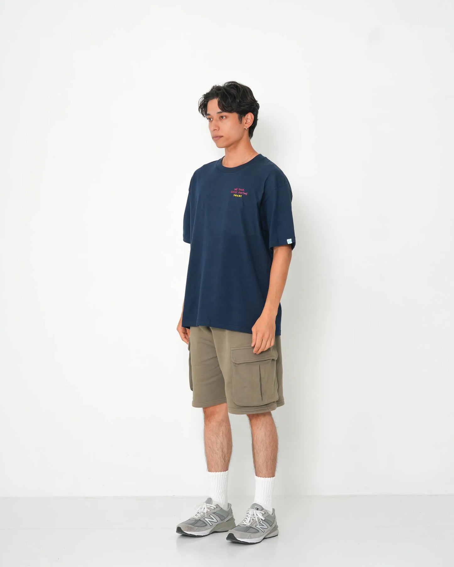 DOODLE LOGO T-SHIRT NAVY