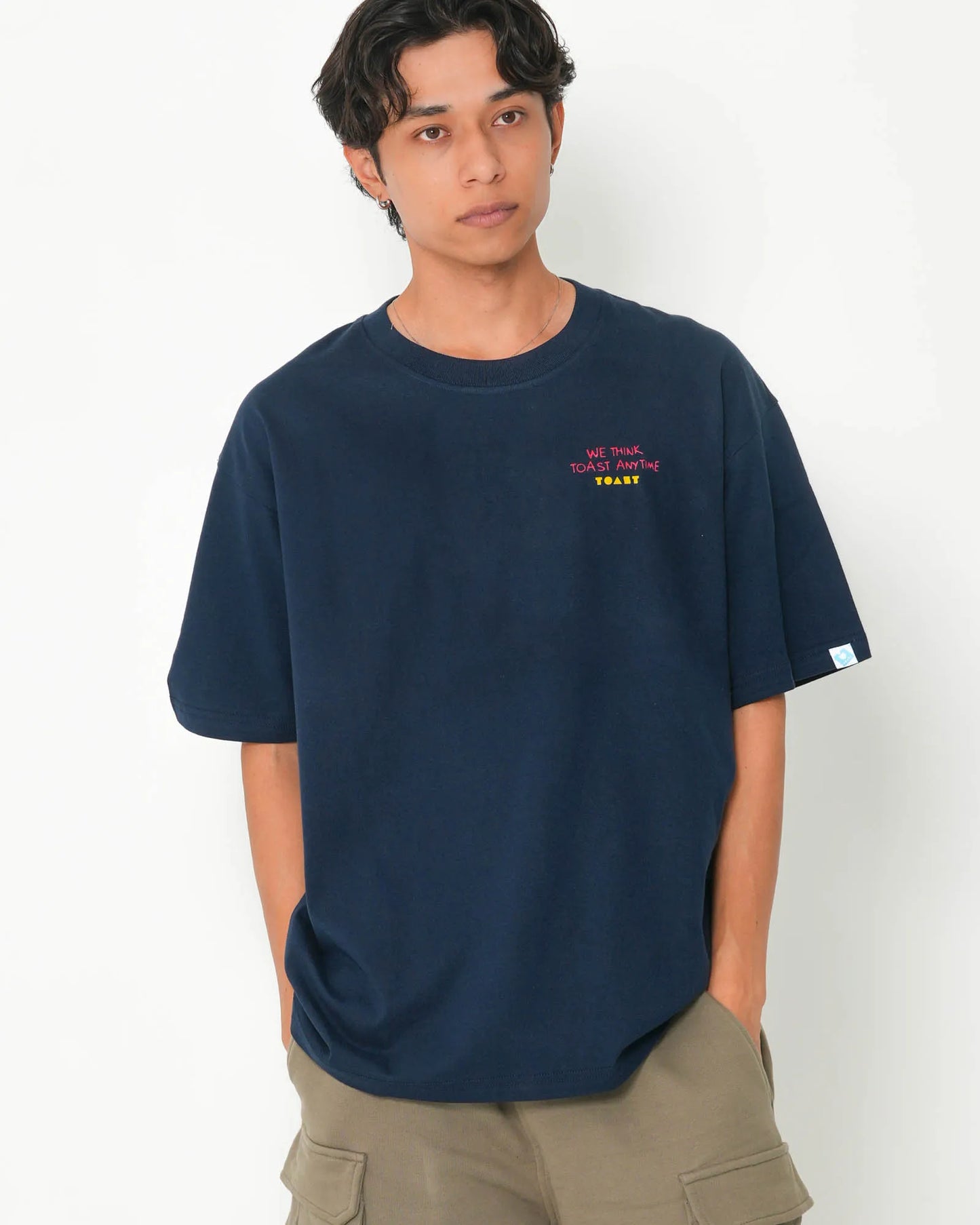 DOODLE LOGO T-SHIRT NAVY