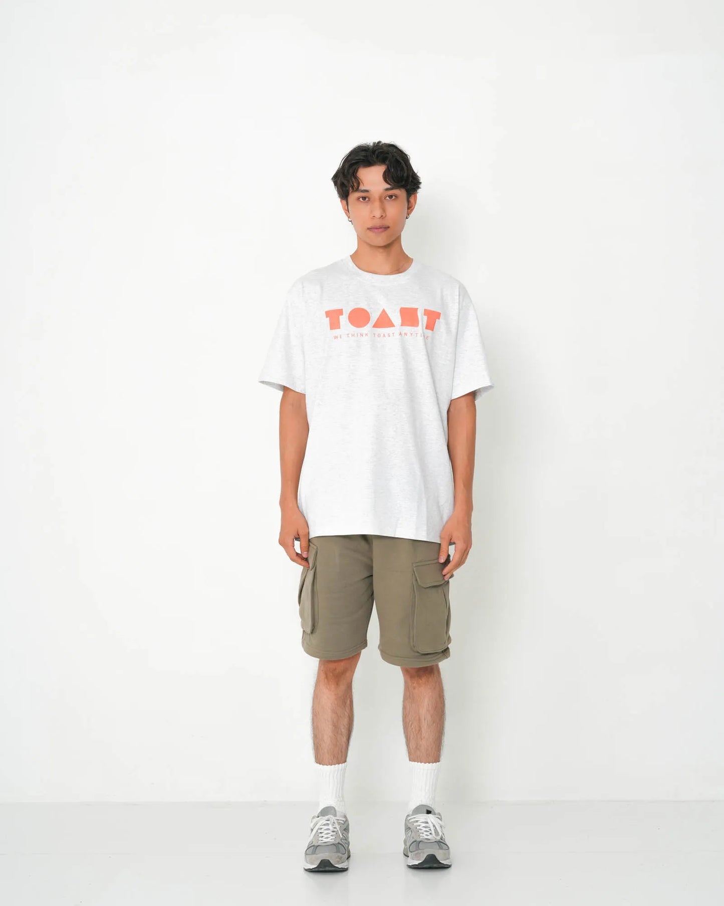 TOAST LOGO T-SHIRT GREY