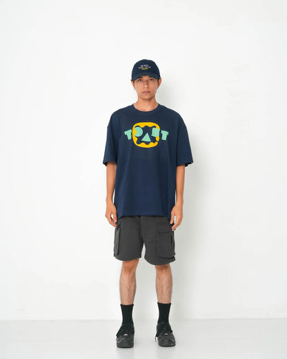 PAN-MIMI LOGO T-SHIRT NAVY