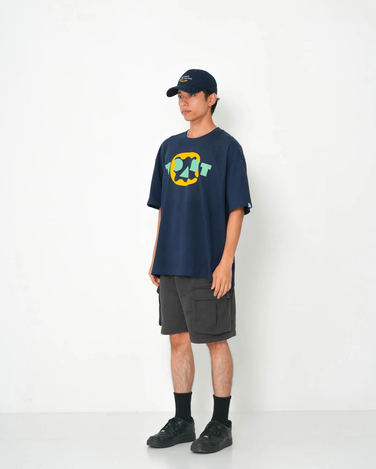 PAN-MIMI LOGO T-SHIRT NAVY