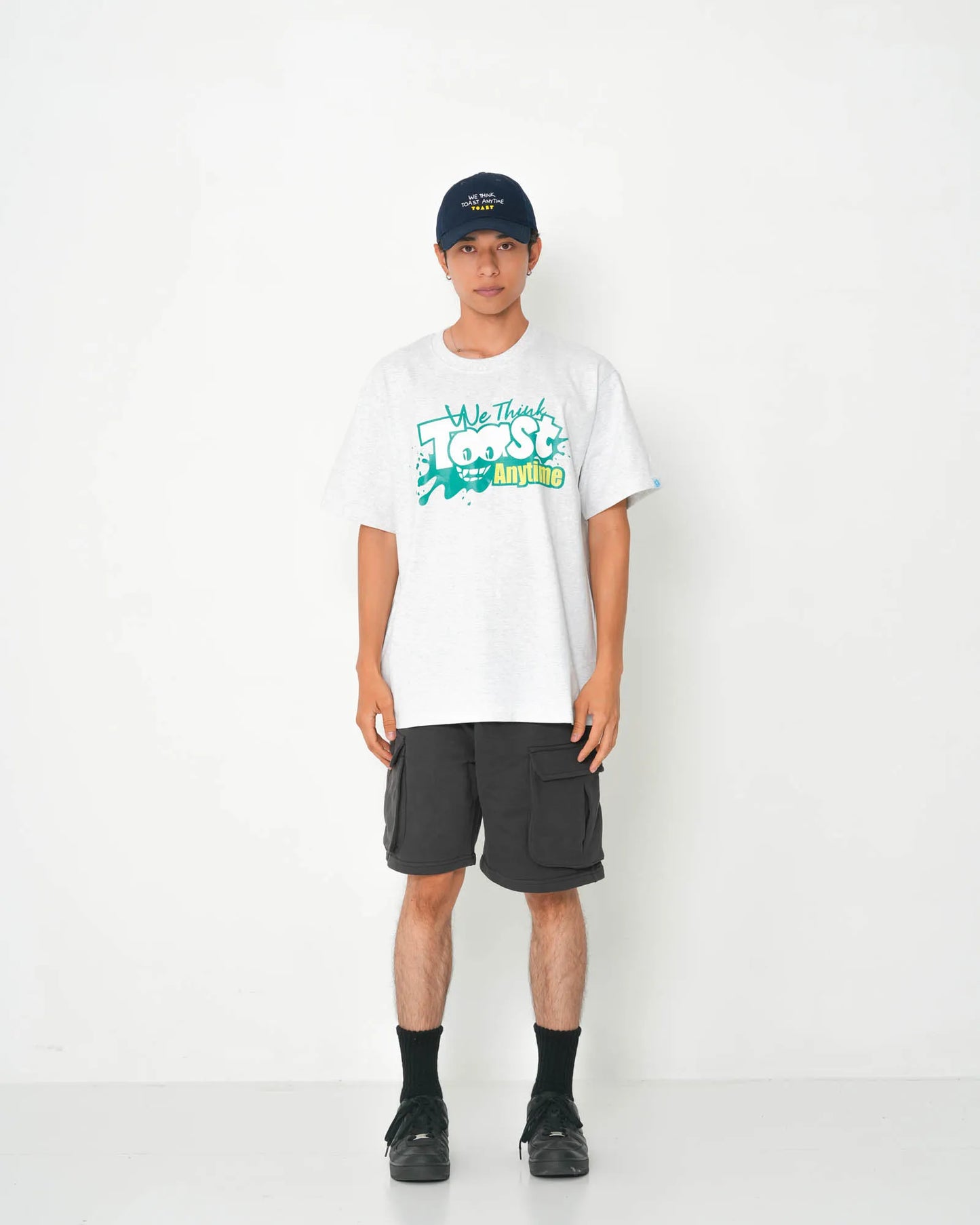 SPLASH CARTOON LOGO T-SHIRT GREY