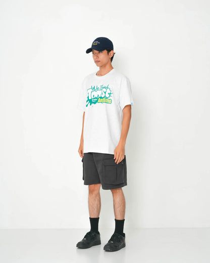 SPLASH CARTOON LOGO T-SHIRT GREY
