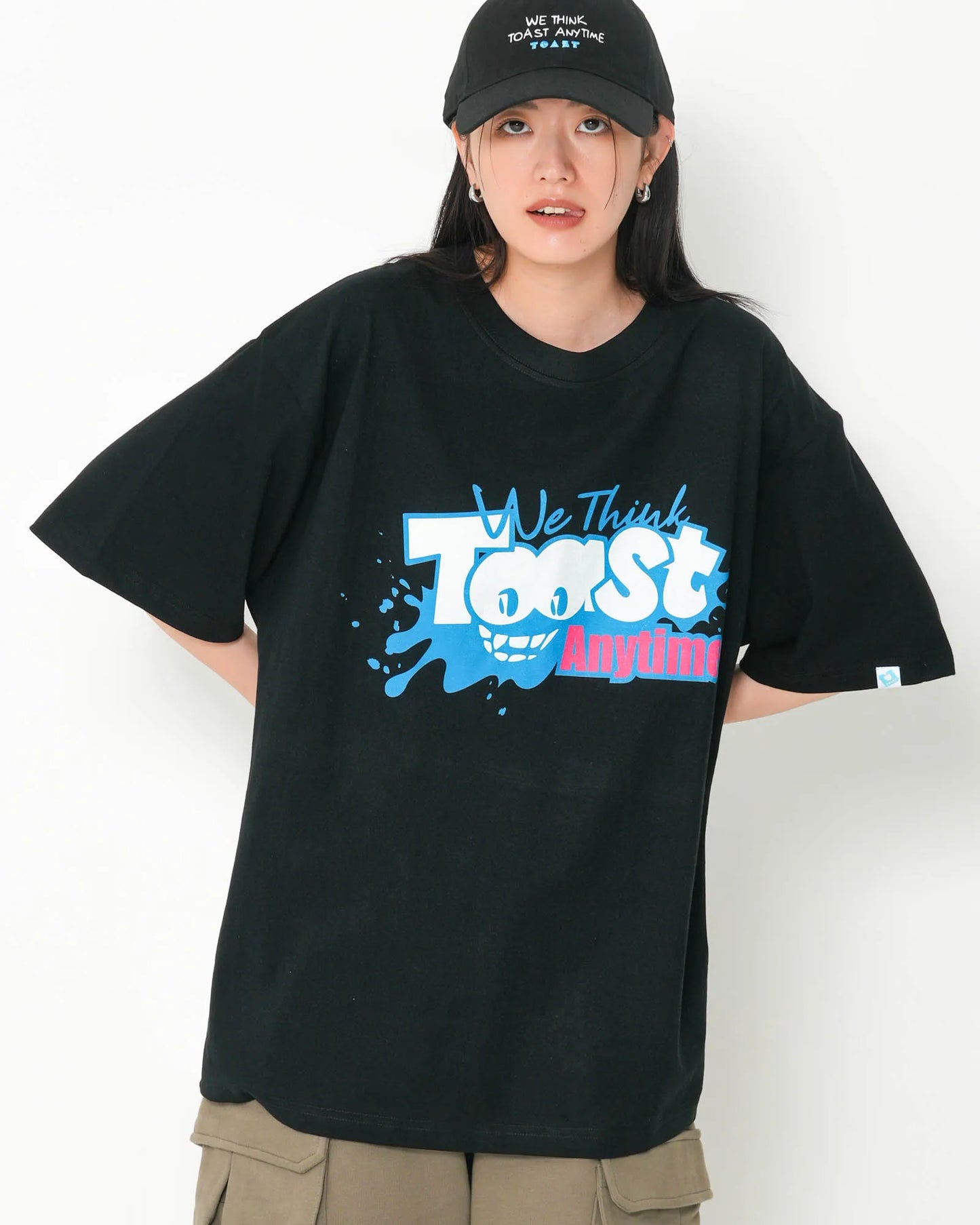 SPLASH CARTOON LOGO T-SHIRT BLACK