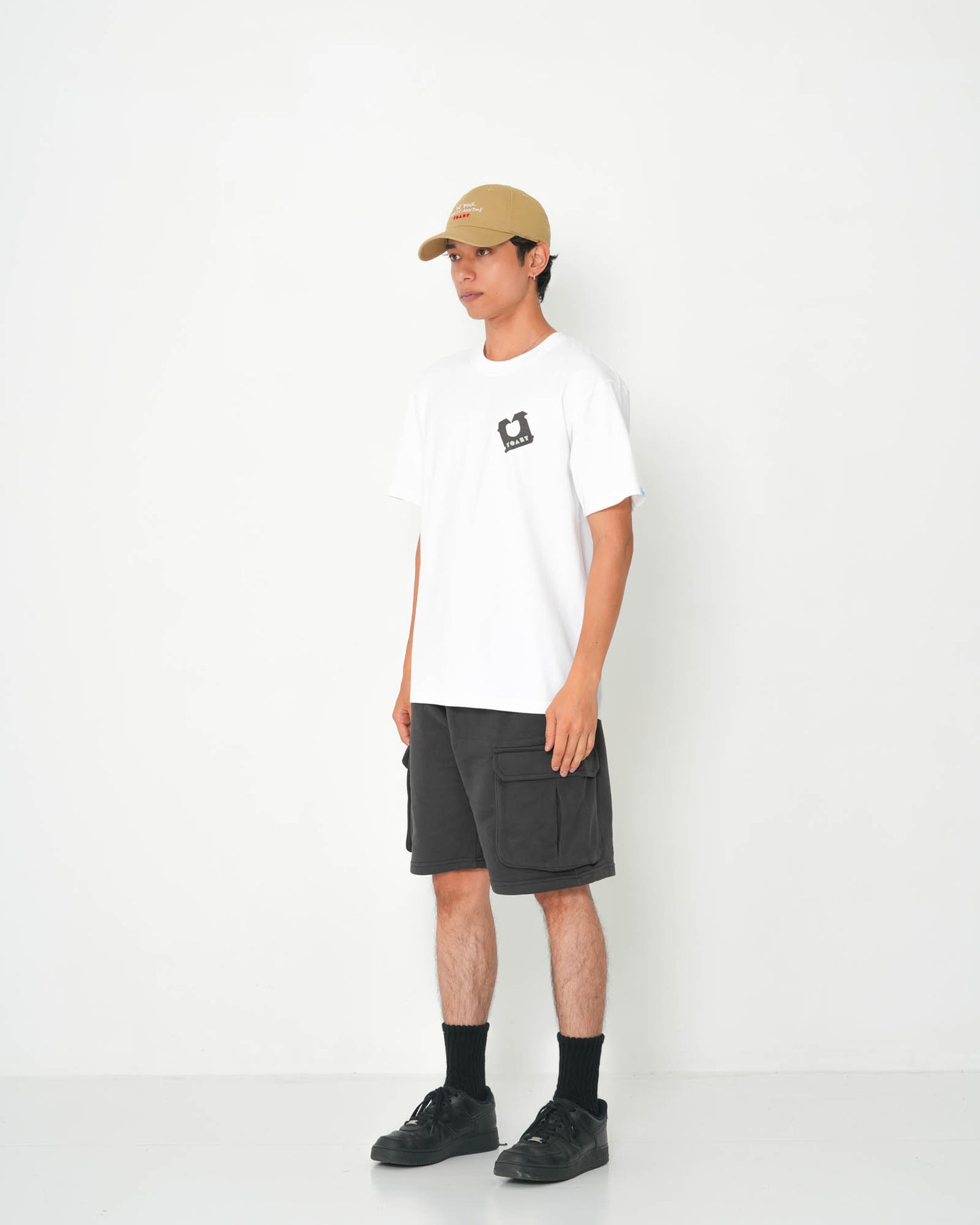 SWEAT CARGO SHORTS GREY