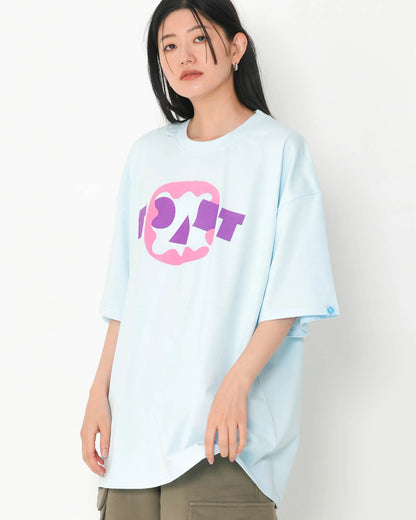 PAN-MIMI LOGO T-SHIRT LIGHT BLUE