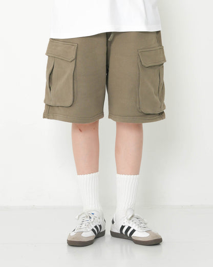 SWEAT CARGO SHORTS KHAKI