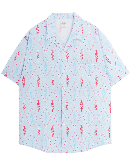 GEOMETRIC ALOHA SHIRT